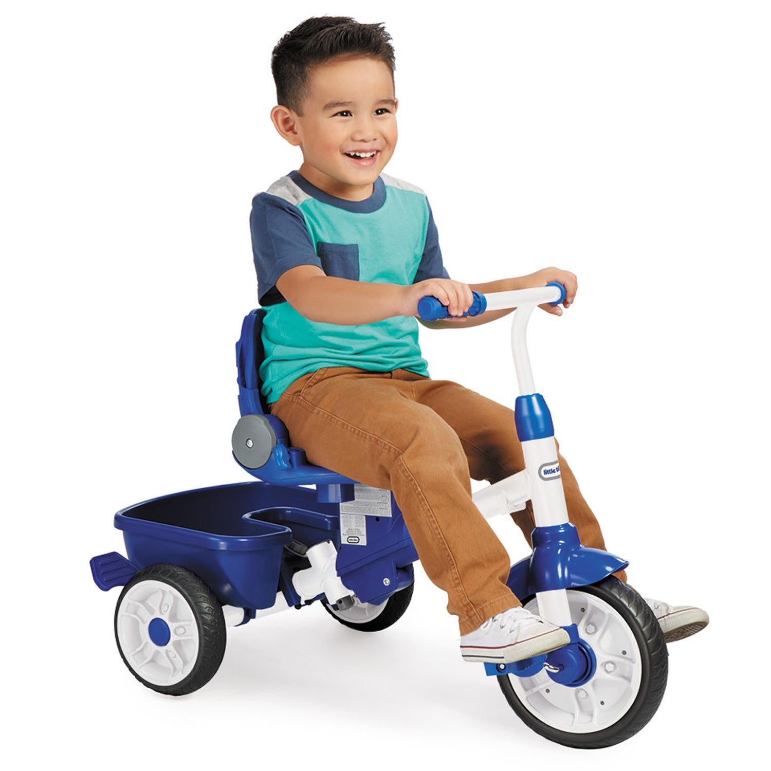 Blue Perfect Trike with Kid
