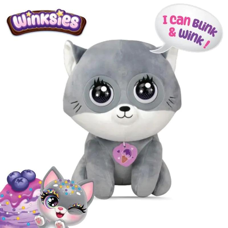 Blueberry Kitten Plush Toy Front