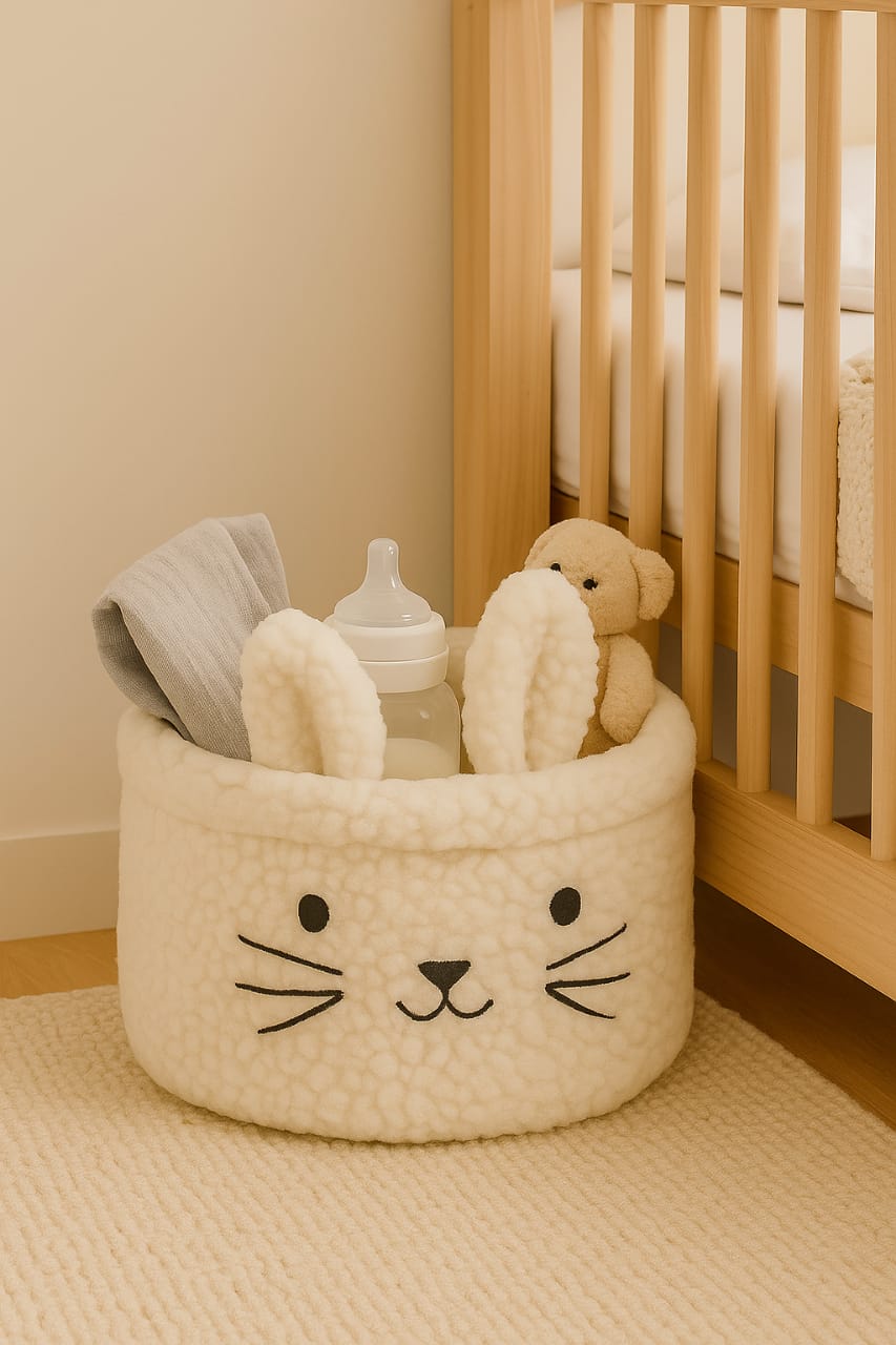 Bunny Sherpa Storage Tub