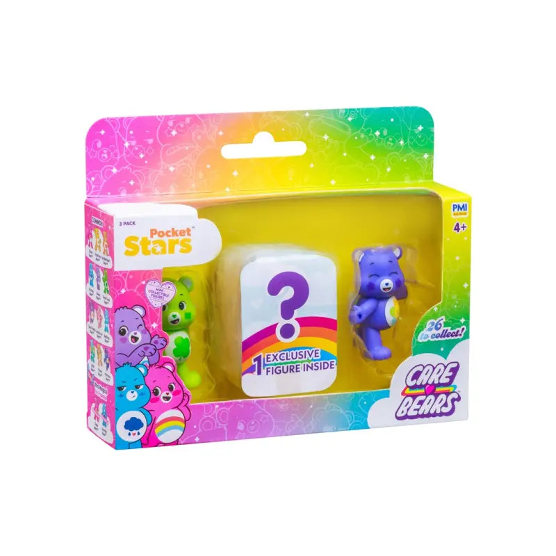 Care Bears Mini Collectible Figures Window Box 3pk Assorted
