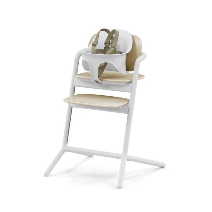 Cybex Lemo 3 In 1 High Chair and Bouncer Set Sand White & White Cybex Yallatoys