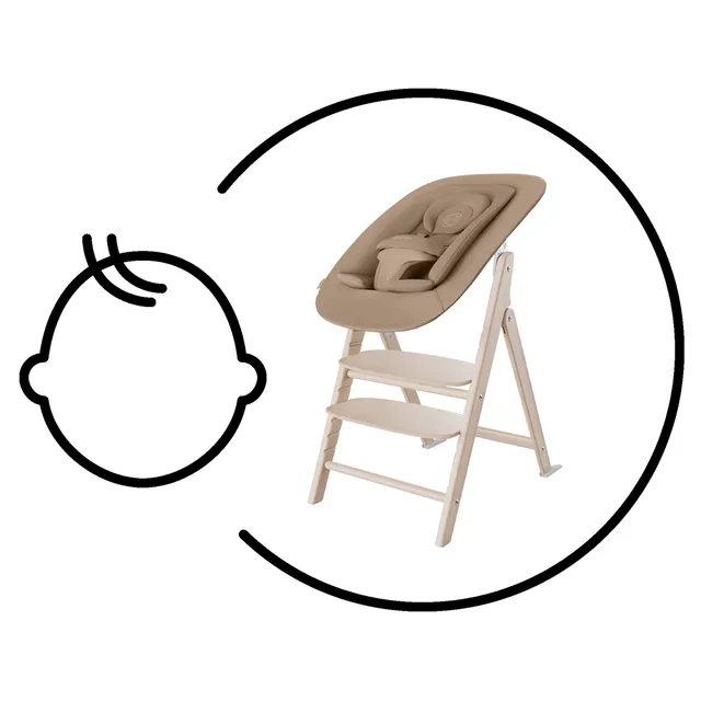 Cybex Lemo Bouncer Sand White/White Cybex Yallatoys