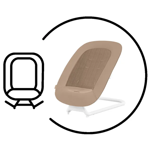 Cybex Lemo Bouncer Sand White/White Cybex Yallatoys