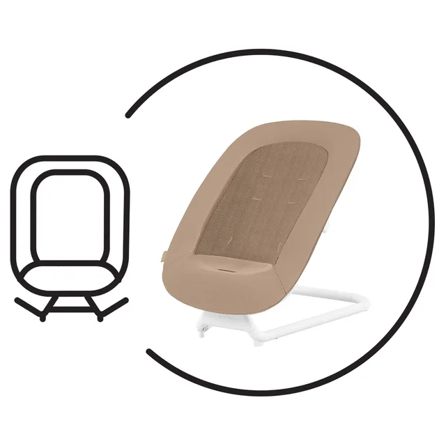 Cybex Lemo Bouncer Sand White/White Cybex Yallatoys