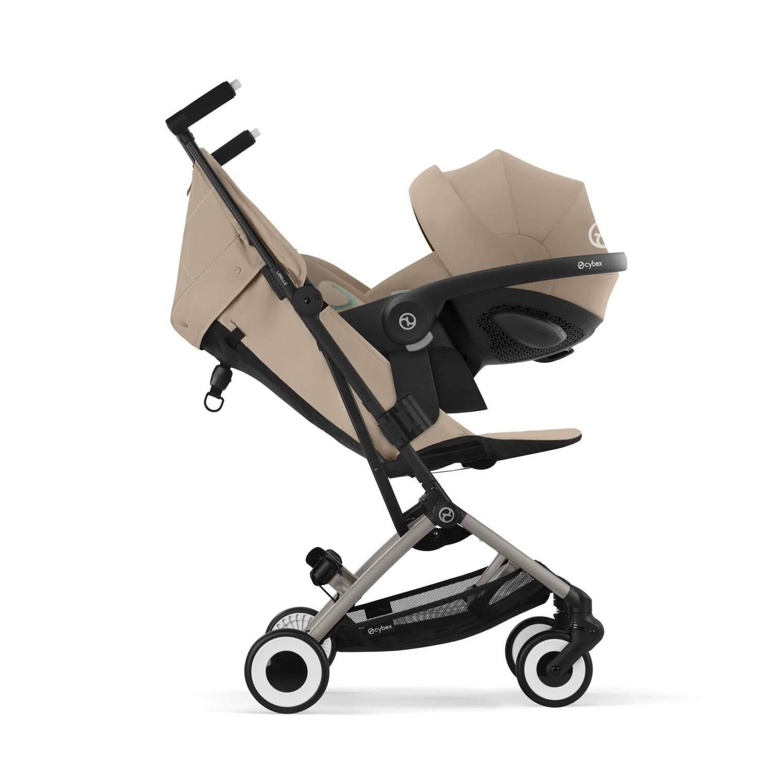 Cybex Libelle Lightweight Stroller With Taupe Frame Almond Beige Cybex Yallatoys