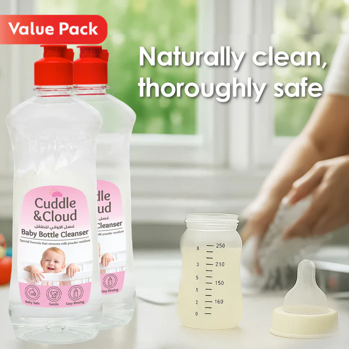 Cuddle & Cloud Baby Bottle Cleanser 500ml Pack of 2 Cuddle & Cloud Yallatoys