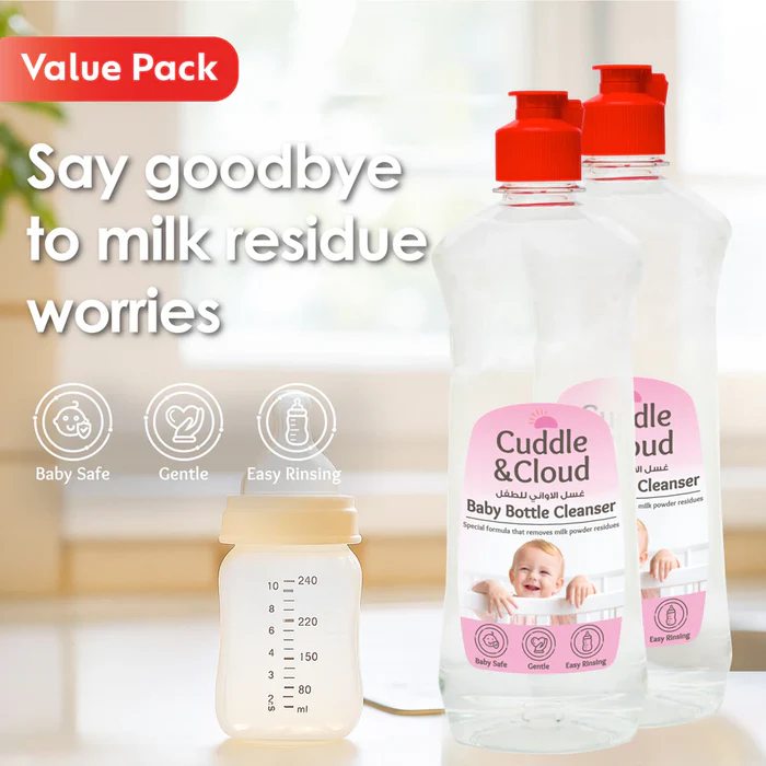 Cuddle & Cloud Baby Bottle Cleanser 500ml Pack of 2 Cuddle & Cloud Yallatoys