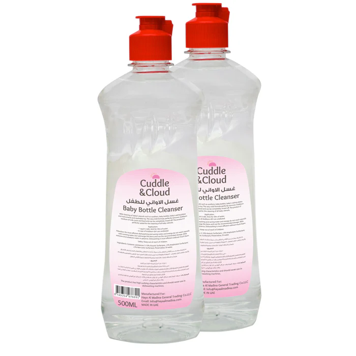 Cuddle & Cloud Baby Bottle Cleanser 500ml Pack of 2 Cuddle & Cloud Yallatoys