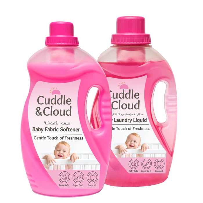 Cuddle & Cloud Baby Fabric Softener 2000ml And Laundry Liquid 1000ml Cuddle & Cloud Yallatoys
