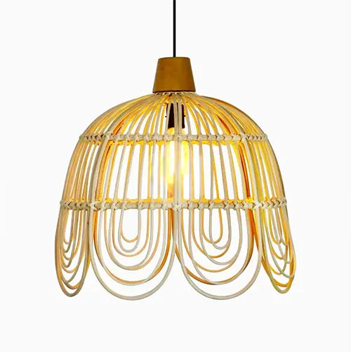 Cuddle Ratu Rattan Hanging Lamp - Medium Cuddle Yallatoys