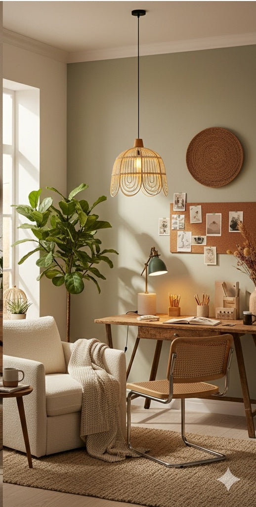 Cuddle Ratu Rattan Hanging Lamp - Small Cuddle Yallatoys