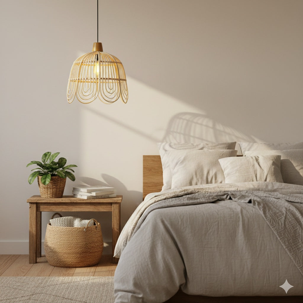Cuddle Ratu Rattan Hanging Lamp - Small Cuddle Yallatoys