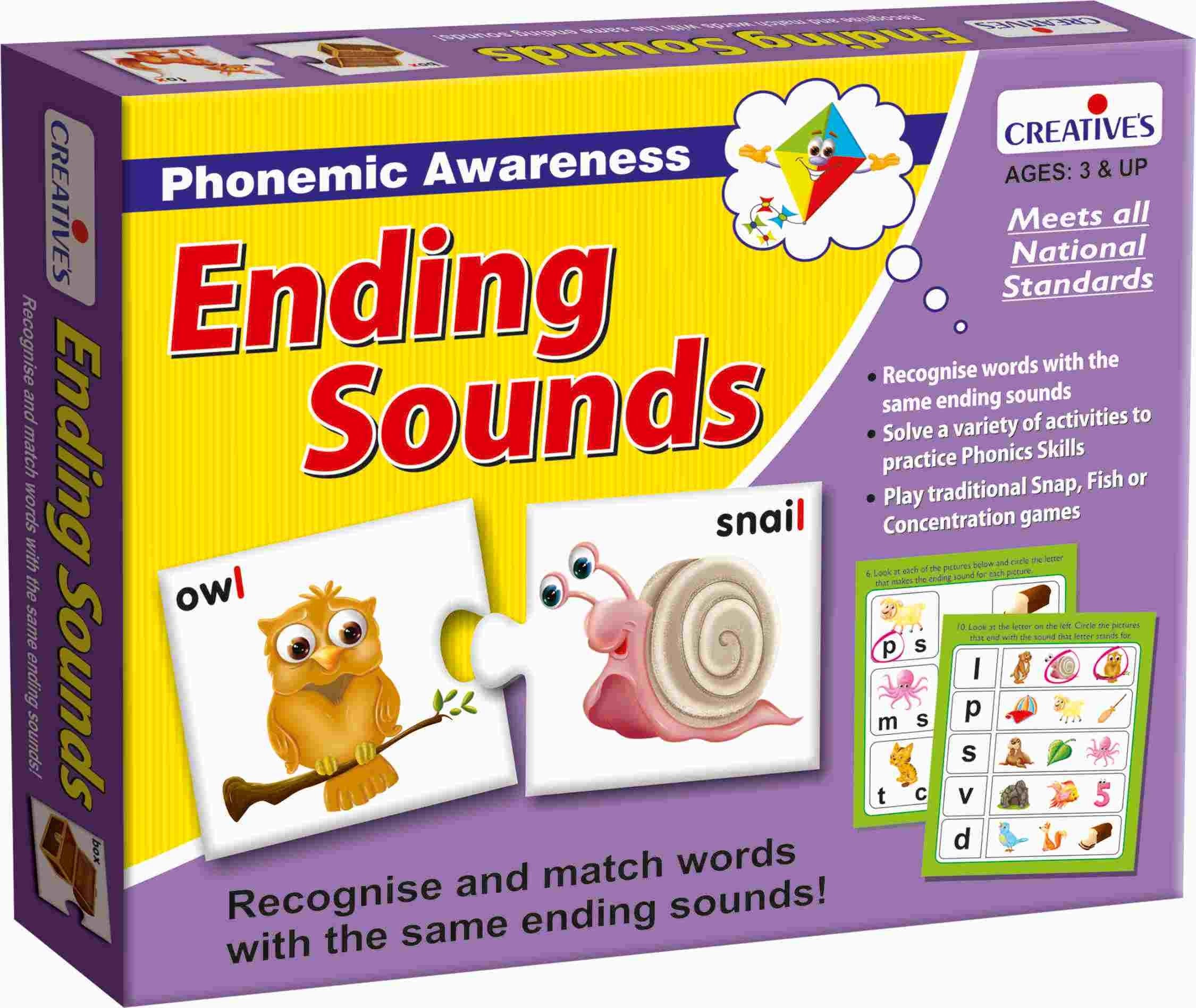 Creatives Ending Sounds Educational Game