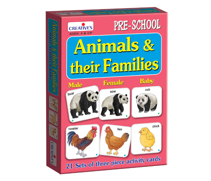 Creatives Animals and their Families Educational Game