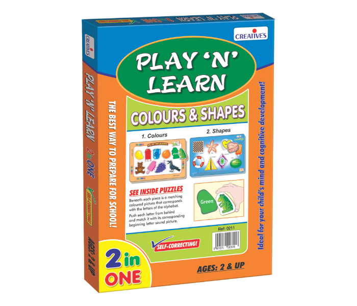 Creatives Play N Learn 2 in 1 Colours and Shapes Educational Game