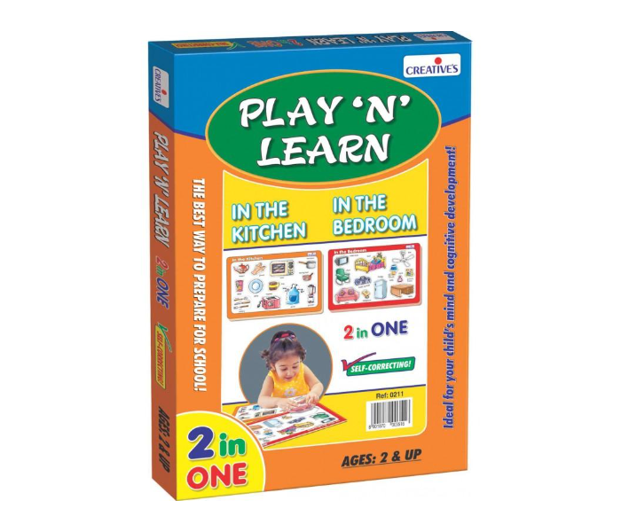 Creatives Play N Learn 2 in 1 In the Kitchen and In the Bedroom Educational Game
