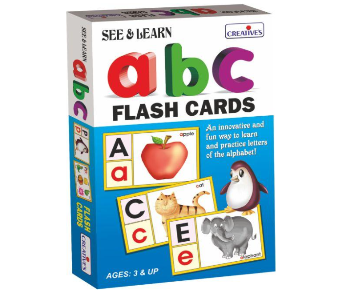 Creatives See and Learn Alphabet Flash Cards Educational Game