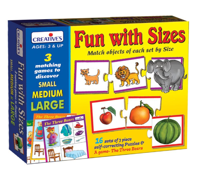 Creatives Fun with Sizes Educational Game