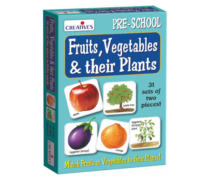 Creatives Fruits Vegetables and Their Plants Educational Game