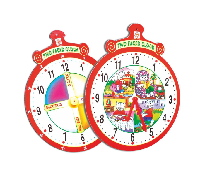 Creatives Two Faced Clock Educational Game