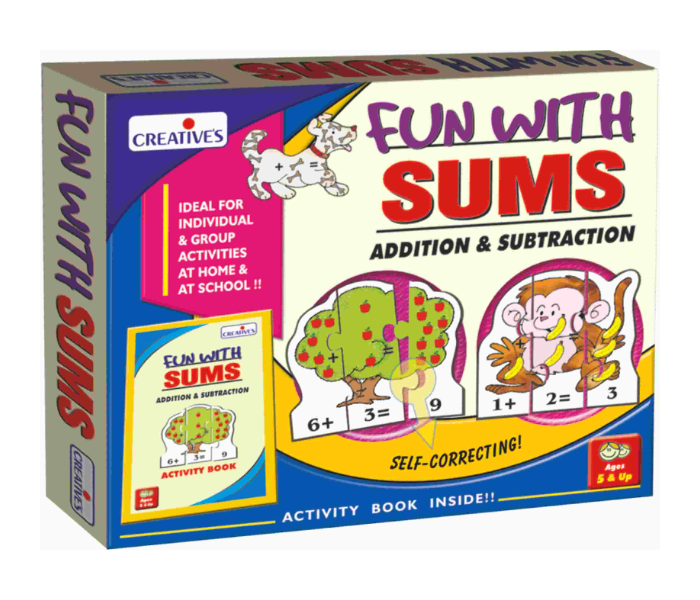 Creatives Fun with Sums-Addition and Subtraction Game