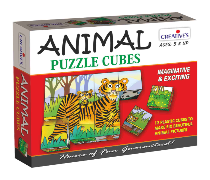 Creatives Animal Puzzle Cubes Educational Game