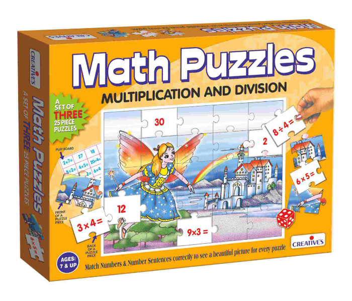 Creatives Multiplication and Division Math Puzzles Educational Game