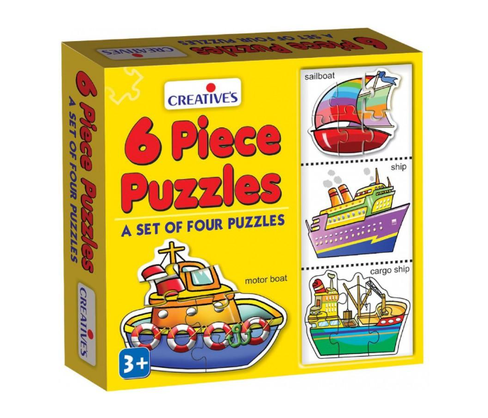 Creatives 6 Piece Puzzles Educational Game