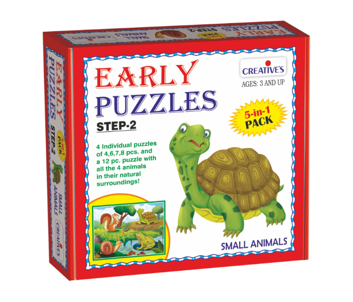 Creatives Early Puzzles Step II Small Animals Educational Game