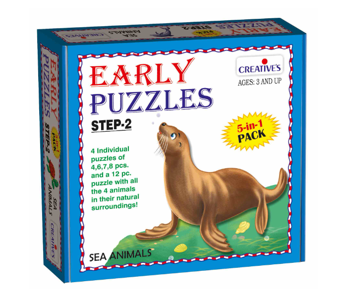 Creatives Early Puzzles Step II Sea Animals Educational Game