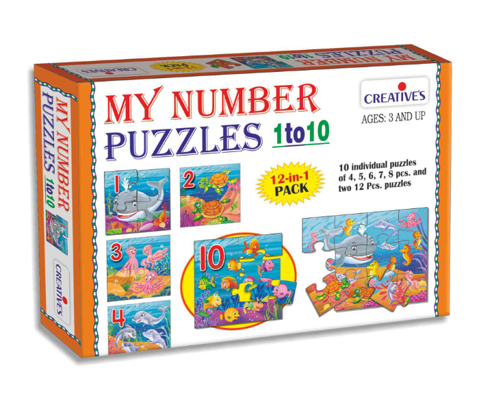 Creatives My Number Puzzles 1 to 10 Educational Game