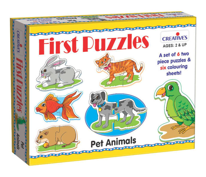 Creatives First Puzzles Pet Animals Educational Game