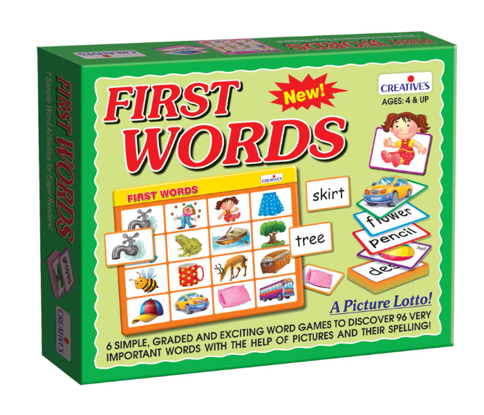 Creatives Learning To Read First Words Educational Game