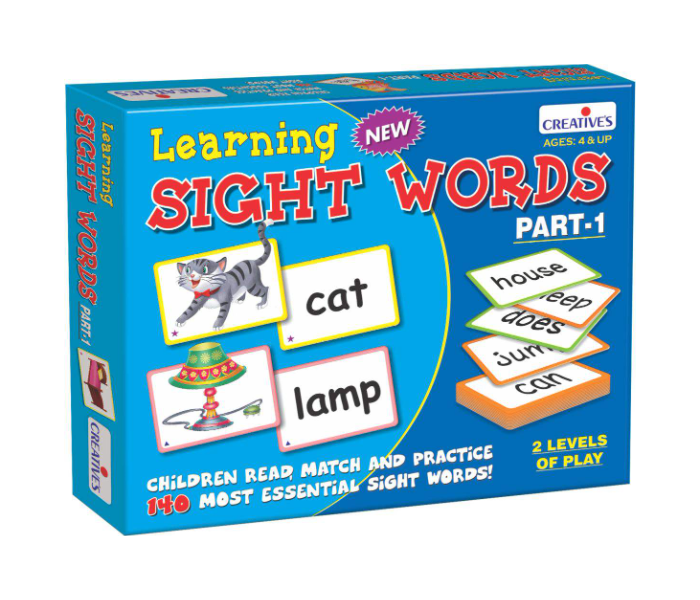Creatives Learning To Read Sight Words Educational Game