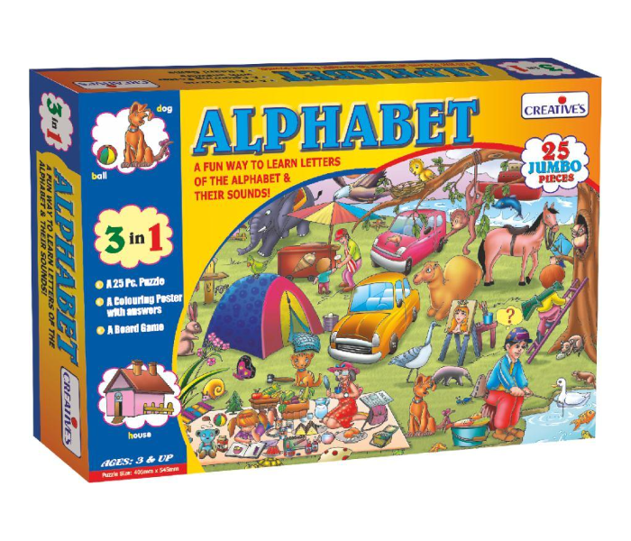 Creatives Alphabet Reading Puzzles Educational Game