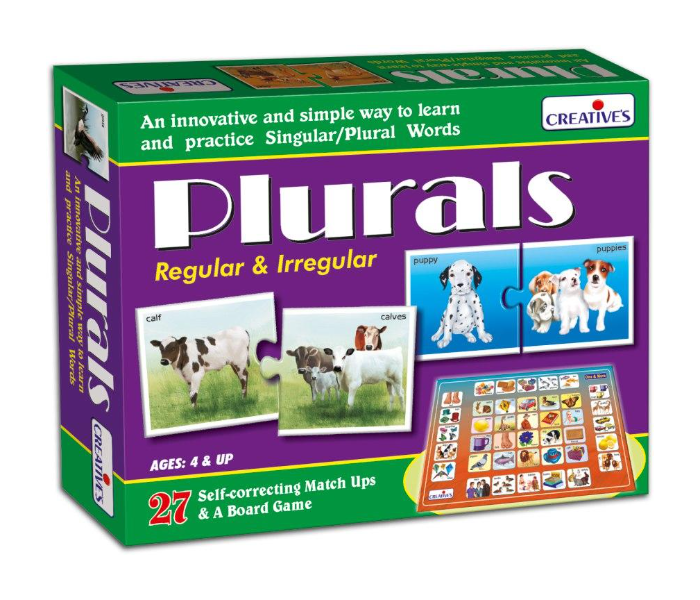 Creatives Plurals Regular and Irregular Educational Game