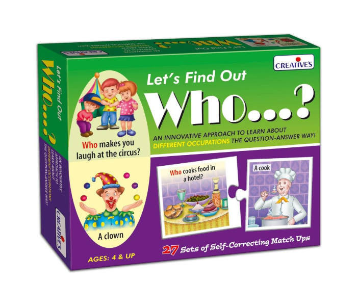 Creatives Lets Find out Who Educational Game