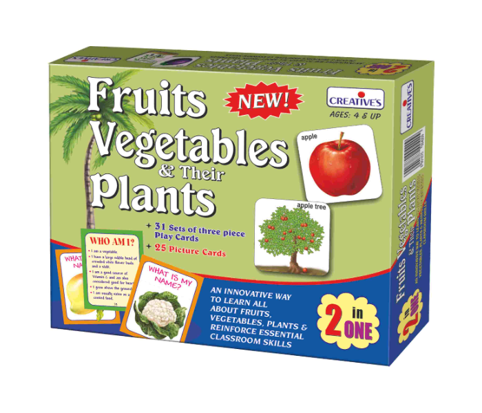 Creatives Fruits Vegetables and Their Plants 2 in One Game