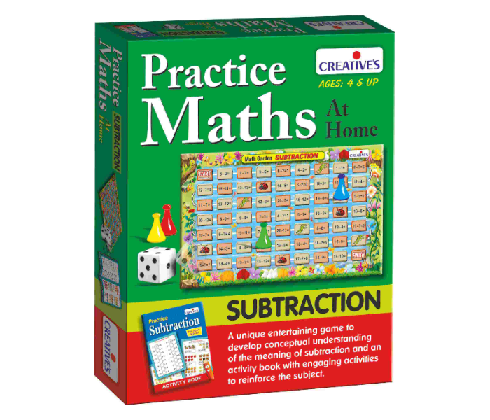 Creatives Practice Maths at Home Subtraction Educational Game