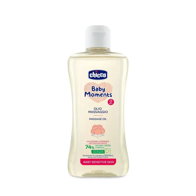 Chicco Cleansing Baby Massage Oil 200 ML Chicco Yallatoys