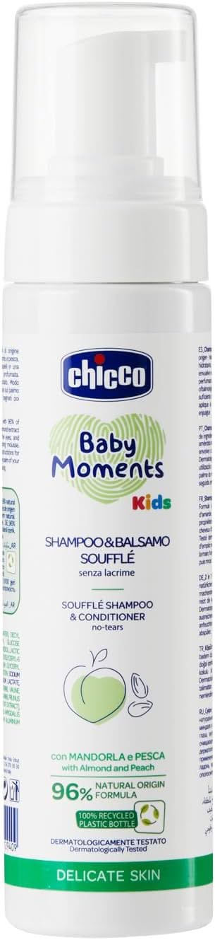 Chicco Baby Moments Shampoo Conditioner Souffle 150ML For Kids Chicco Yallatoys