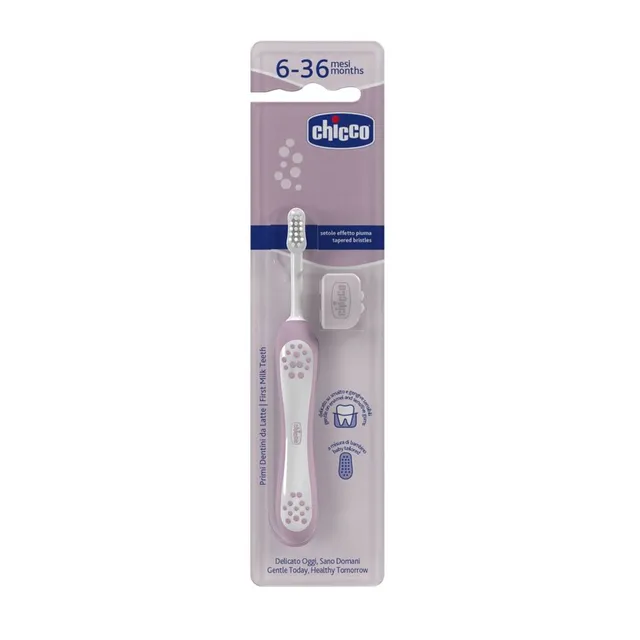 Chicco First Teeth Toothbrush Lilac 6 to 36M Chicco Yallatoys