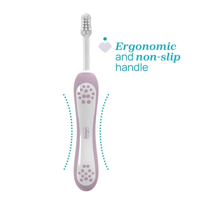 Chicco First Teeth Toothbrush Lilac 6 to 36M Chicco Yallatoys