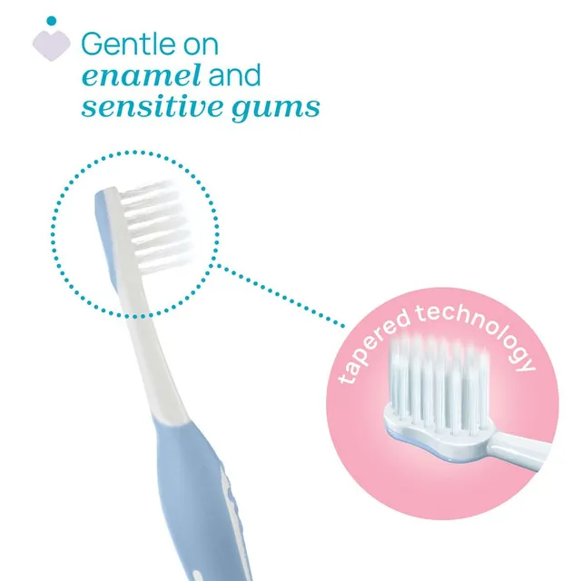 Chicco First Teeth Toothbrush Indigo 6 to 36M Chicco Yallatoys