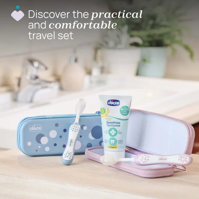 Chicco First Teeth Toothbrush Indigo 6 to 36M Chicco Yallatoys
