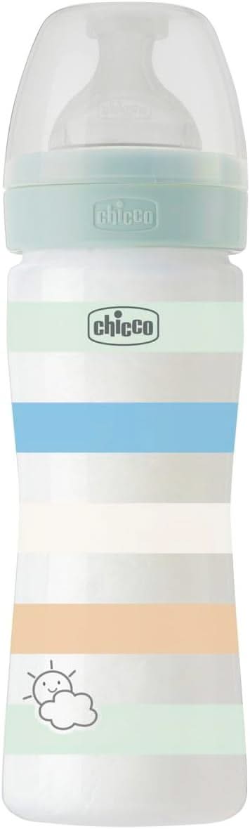 Chicco Well Being Plastic Feeding Bottle For Boy 250 Ml Chicco Yallatoys