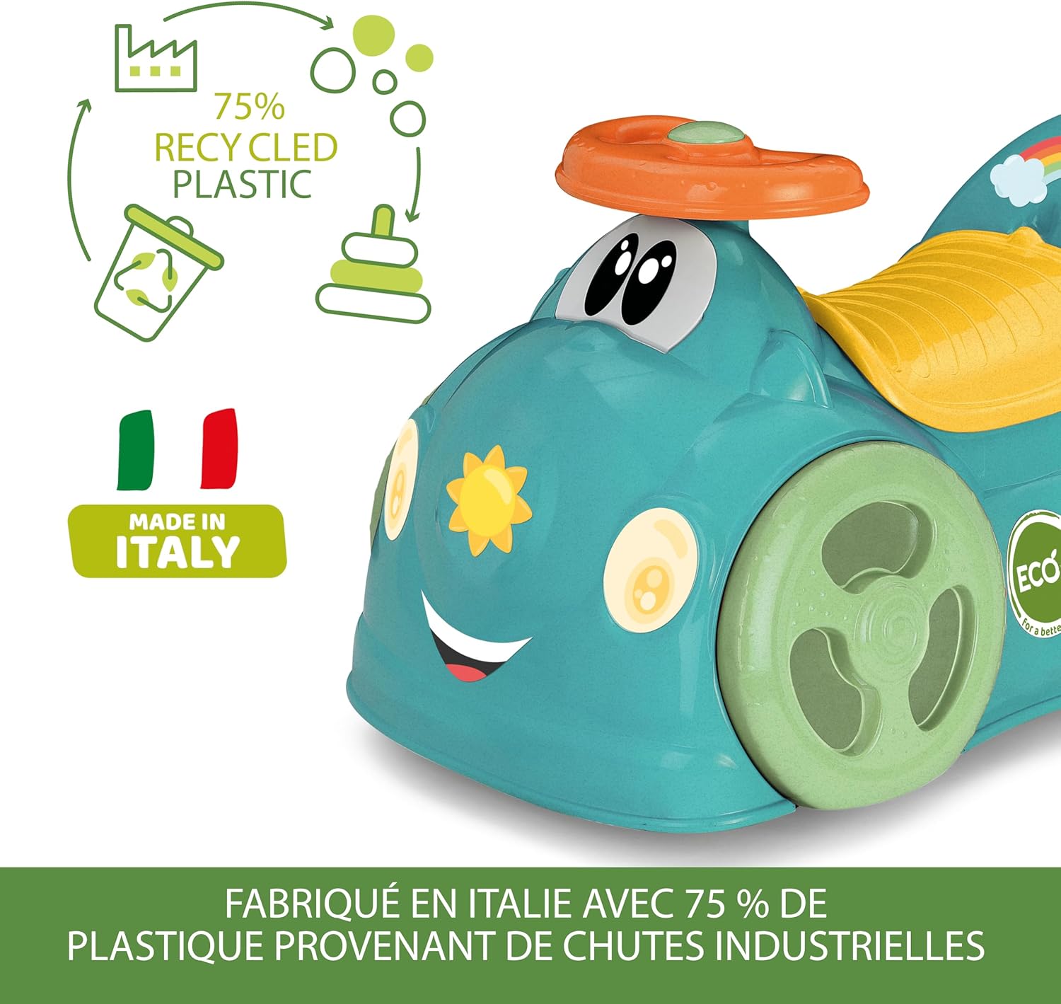 Chicco All Around Eco Ride On Turquoise chicco Yallatoys