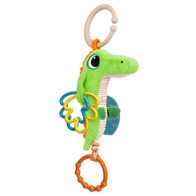 Chicco Vibrating Crocodile Fabric Rattle chicco Yallatoys