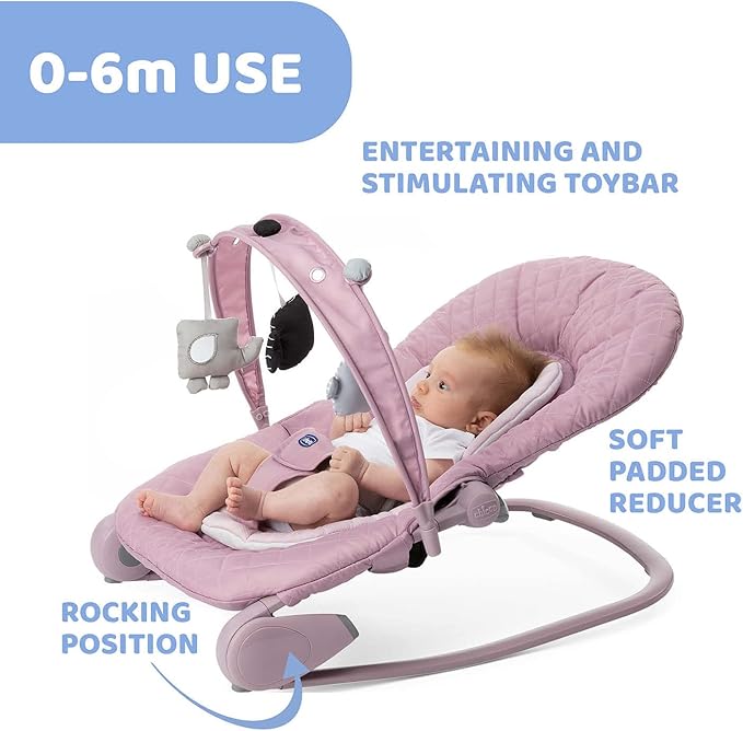 Chicco Hoopla Baby Bouncer 2in 1 Blossom Chicco Yallatoys