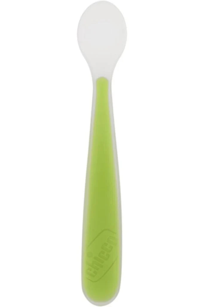 Chicco Soft Silicone Spoon 6M+ Green Up Chicco Yallatoys
